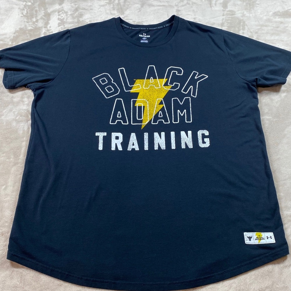 Under Armour DC Comics Project Rock Black Adam Training T-Shirt Mens XXL